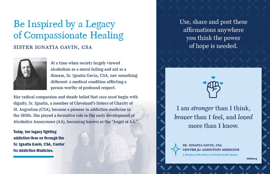 Postcard with affirmations